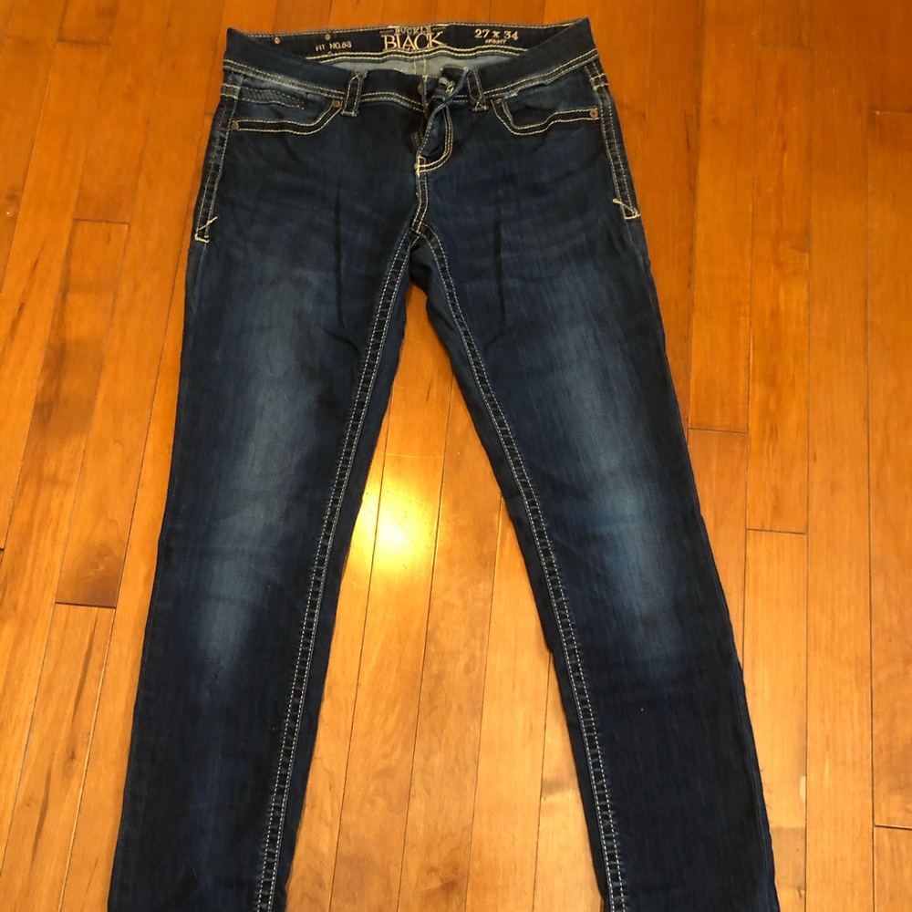 Great Used Condition, Buckle Black Jeans